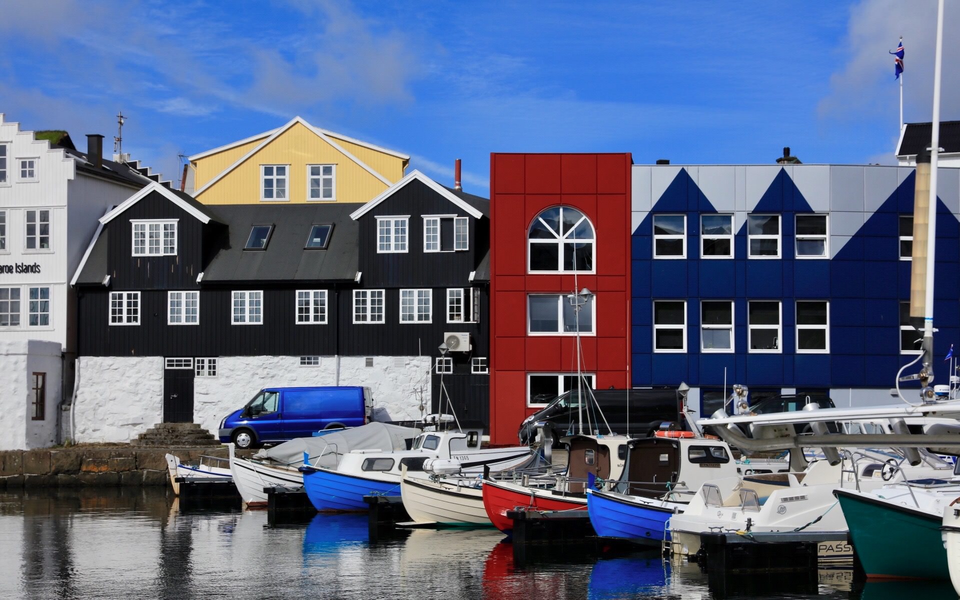 Port of Torhavn Faroe Islands. June 2017